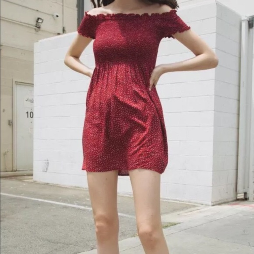 Brandy Melville Caley Dress in Red